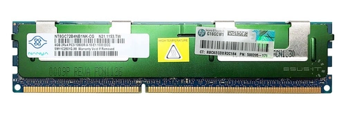 Paměť RAM 1x 8GB Nanya ECC REGISTERED DDR3 2Rx4 1066MHz PC3-10600 RDIMM | NT8GC72B4NB1NK-CG