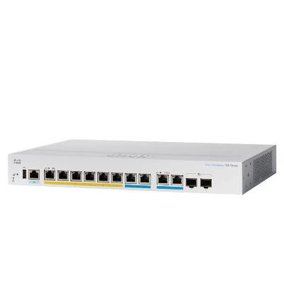 Switch Cisco Obchodní CBS350-8MGP-2X-EU 6x 1Gb | 2x 2.5Gb 2x RJ-45/SFP+ 124 W PoE+