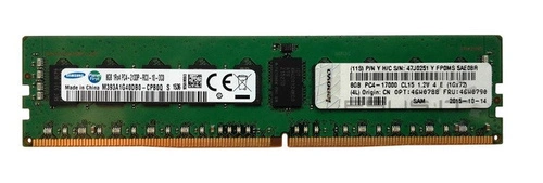 Paměť RAM 1x 8GB Lenovo ThinkServer & System X DDR4 2133MHz ECC REGISTERED DIMM | 4X70G78061