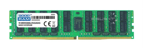 Paměť RAM 1x 64GB GoodRAM LOAD REDUCED DDR4 4Rx4 2666MHz PC4-21300 LRDIMM | CT64G4LFQ4266
