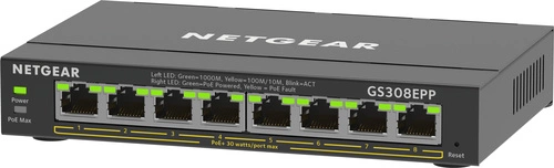 Přepínač Netgear GS308EPP-100PES 8x 1Gb 123 W PoE+