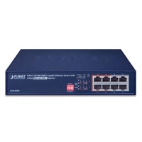 Síťový přepínač Planet GSD-804P 8x 1Gb 60 W PoE