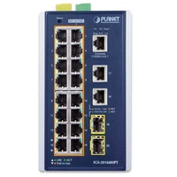 Přepínač Planet IGS-20160HPT 18x 1Gb 2x SFP 320 W PoE+