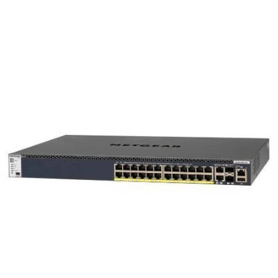 Přepínač Netgear GSM4328PB-100NES 24x 1Gb | 2x 10Gb 2x SFP+ 630 W PoE+