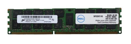 Paměť RAM 1x 16GB DELL PowerEdge & Precision Workstation DDR3 1600MHz ECC REGISTERED DIMM | DELL P/N: SNP20D6FC/16G | A6994465