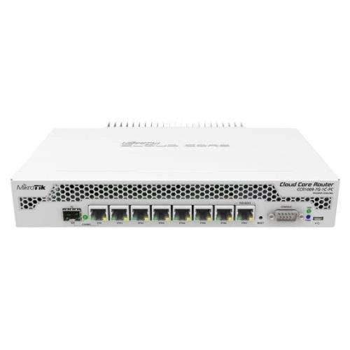 Směrovač Mikrotik CCR1009-7G-1C-PC 7x RJ-45 10/100/1000 Mb/s 1x Gigabit RJ45/SFP combination ports 