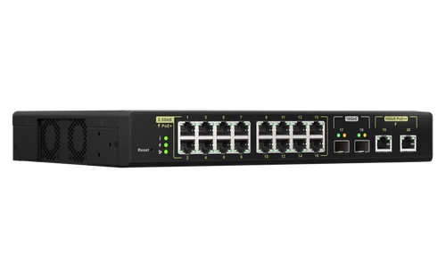 Přepínač QNAP QSW-M2116P-2T2S 16x 2.5Gb | 2x 10Gb 2x SFP+ 280 W PoE+ / PoE++