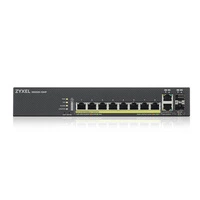 Přepínač Zyxel GS2220-10HP-EU0101F 8x 1Gb 2x RJ-45/SFP 180 W PoE+
