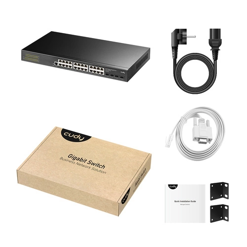 Přepínač Cudy GS2024S2 24x 1Gb 2x SFP