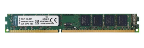 Paměť RAM 1x 8GB Kingston NON-ECC UNBUFFERED DDR3 1600MHz PC3-12800 UDIMM | KVR16N11/8