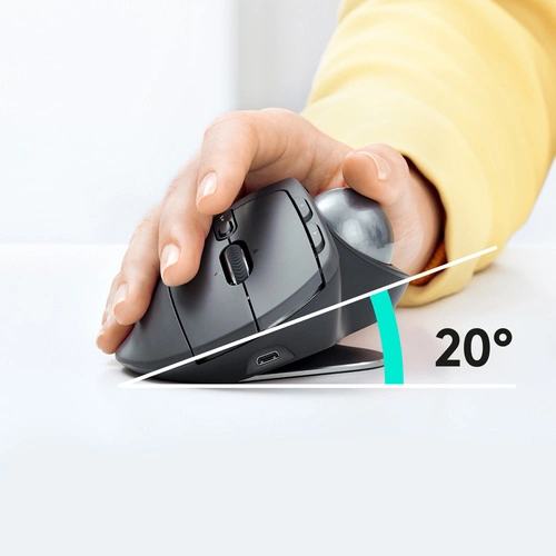 Bezdrátové připojení myš Logitech MX Ergo 910-005179