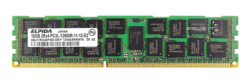 Paměť RAM 1x 16GB ELPIDA ECC REGISTERED DDR3 1600MHz PC3-12800 RDIMM | EBJ17RG4EFWD-GN-F
