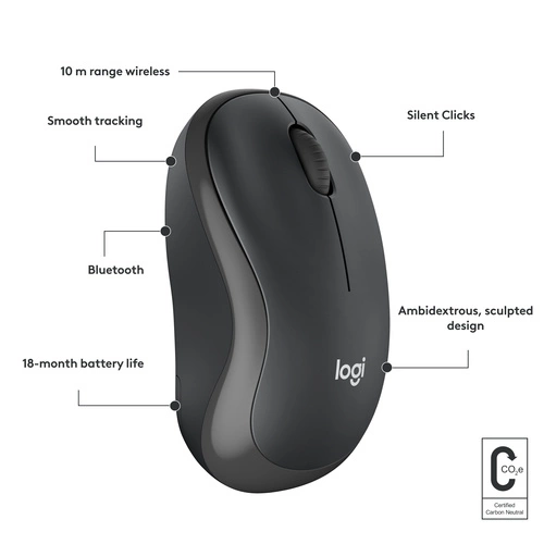 Bezdrátové připojení myš Logitech M240 910-007119