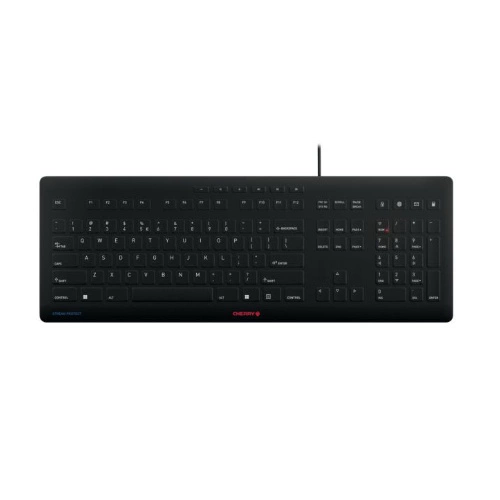 Klávesnice Drátové připojení Cherry STREAMOVACÍ KLÁVESNICE QWERTY (EU)
