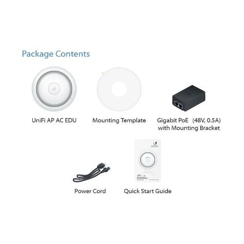 Přístupový bod Ubiquiti UAP-AC-EDU 2,4 GHz | 5 GHz 1750 Mbps 802.3at PoE+ 802.11 a/b/g/n/ac