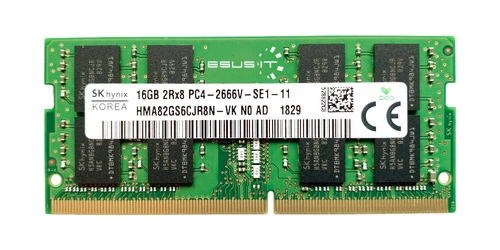 Paměť RAM 1x 16GB Hynix SO-DIMM DDR4 2666MHz PC4-21300 | HMA82GS6CJR8N-VK