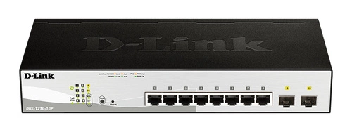 Přepínač D-Link DGS-1210-10P 8x 1Gb 2x SFP 65 W PoE+