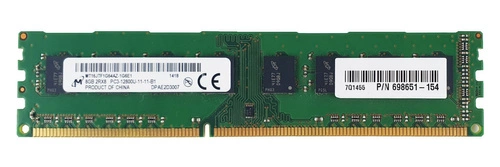 Paměť RAM 1x 8GB Micron NON-ECC UNBUFFERED DDR3 1600MHz PC3-12800 UDIMM | MT16JTF1G64AZ-1G6