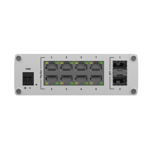 Přepínač Teltonika TSW200 8x 1Gb 2x SFP 240 W PoE+