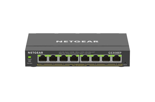 Přepínač Netgear GS308EP-100PES 8x 1Gb 62 W PoE+