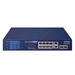 Síťový přepínač Planet GSD-1222VHP 8x 1Gb 2x SFP 120 W PoE+