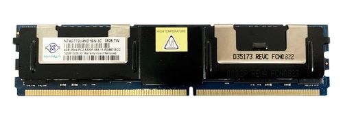 Paměť RAM 1x 4GB Nanya ECC FULLY BUFFERED DDR2 667MHz PC2-5300 FBDIMM | NT4GT72U4ND1BN-3C