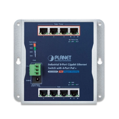 Přepínač Planet WGS-804HP 8x 1Gb 120 W PoE+