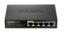 Přepínač D-Link DES-1005P/E 5x 1Gb 60 W PoE+