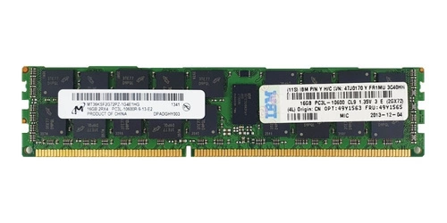 Paměť RAM 1x 16GB Micron ECC REGISTERED DDR3 1333MHz PC3-10600 RDIMM | MT36KSF2G72PZ-1G4