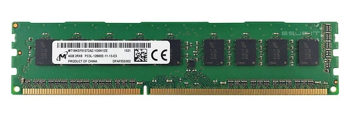 Paměť RAM 1x 4GB Micron ECC UNBUFFERED DDR3 1600MHz PC3-12800 UDIMM | MT18KSF51272AZ-1G6