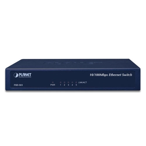 Síťový přepínač Planet FSD-503 5x 100Mb