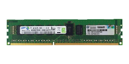 Paměť RAM 1x 4GB Samsung ECC REGISTERED DDR3 1Rx4 1600MHz PC3-12800 RDIMM | 664689-001