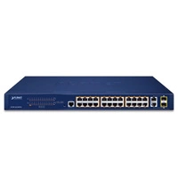 Přepínač Planet FGSW-2624HPS4 24x 100Mb 2x RJ-45/SFP 370 W PoE+