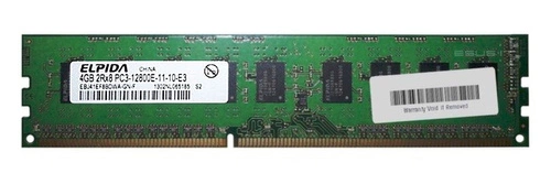 Paměť RAM 1x 4GB ELPIDA ECC UNBUFFERED DDR3 1600MHz PC3-12800 UDIMM | EBJ41EF8BDWA-GN-F