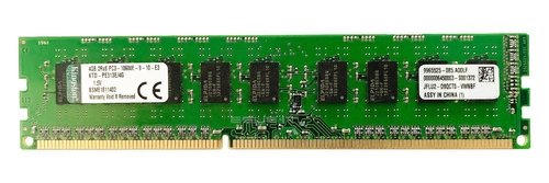 Paměť RAM 1x 4GB Kingston ECC UNBUFFERED DDR3 1333MHz PC3-10600 UDIMM | KTD-PE313E/4G
