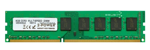 Paměť RAM 1x 8GB 2-POWER NON-ECC UNBUFFERED DDR3 1600MHz PC3-12800 UDIMM | MEM0304A