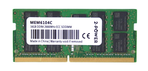 Paměť RAM 1x 16 GB 2-POWER SO-DIMM ECC DDR4 2666MHz PC4-21300 | MEM6104C